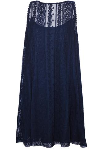 Vestido Abercrombie & Fitch Renda Azul