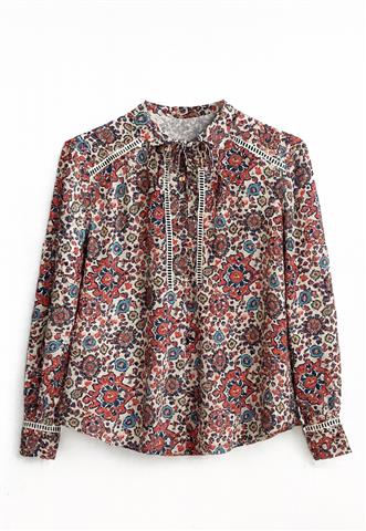 Blusa Abercrombie Estampada Colorida