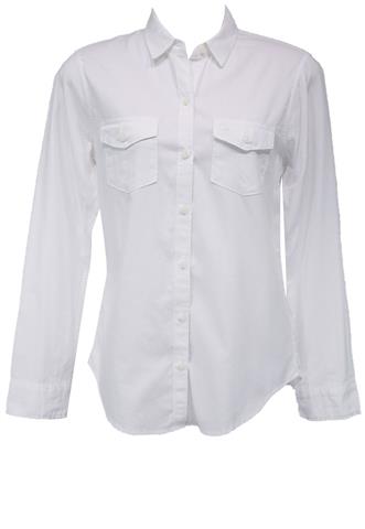 Camisa Abercrombie & Fitch Bolsos Branca
