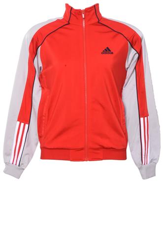 Jaqueta Adidas Bolso Vermelha/Cinza
