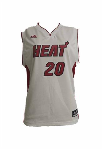 Regata Adidas NBA Heat Branca/Vermelho