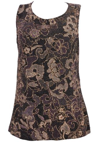 Blusa Alex Evenings Brilhosa Preta