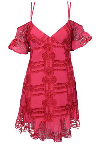 Vestido Agilita Renda Rosa