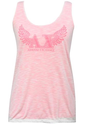 Regata Armani Estampada Rosa/Branca