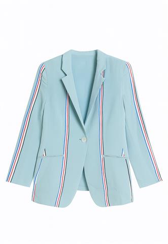 Blazer Emporio Armani Listras Azul