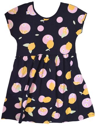 Vestido Alenice Frutas Azul