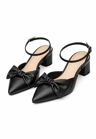 Scarpin Amaro Salto Baixo Preto