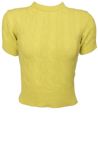 Cropped Amaro Tricot Verde