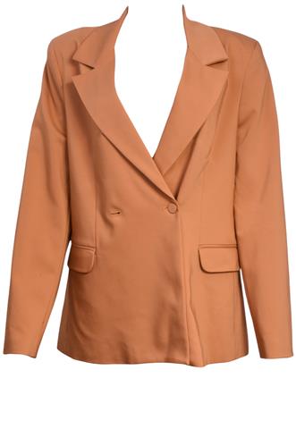 Blazer Amaro Liso Marrom