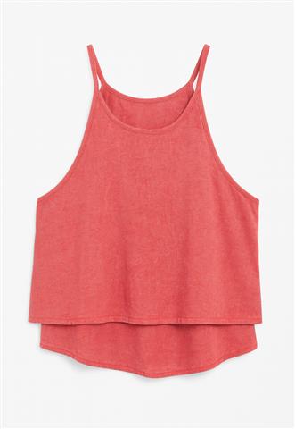 Blusa Amaro Cropped Coral