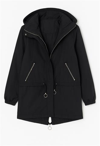 Jaqueta Amaro com Capuz Preta