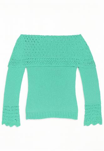 Blusa Ana Gonçalves Ombro a Ombro Verde