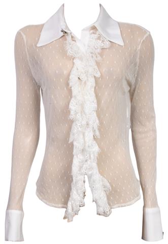 Blusa Anne Fernandes Renda Off White