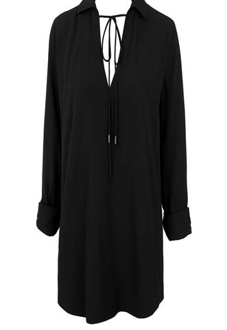 Blusa Animale Manga Longa Preta