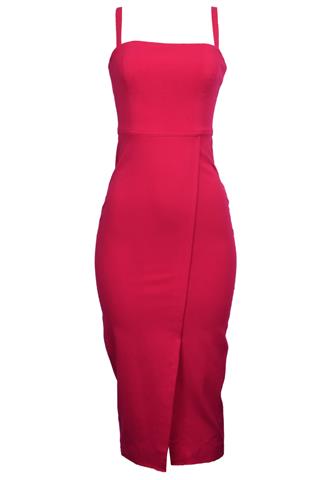 Vestido Animale Liso Rosa