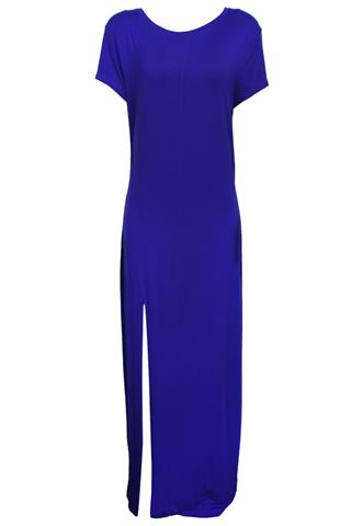 Vestido Animale Longo Azul