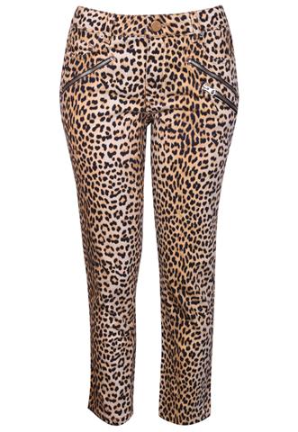 Calça Jeans Animale Animal Print Amarela/Preta