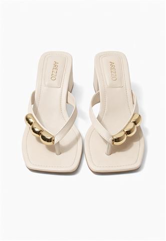 Tamanco Arezzo Bloco Off White