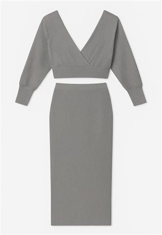 Conjunto Ave Rara Brilho Cinza