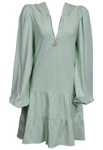 Vestido Ave Rara Capuz Verde