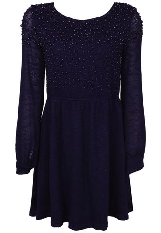 Vestido Antix Perolas Azul