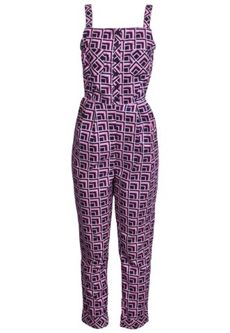 Macacão Antix Estampado Rosa