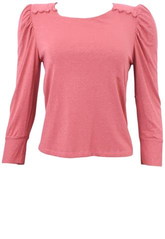 Blusa Antix Manga Longa Coral