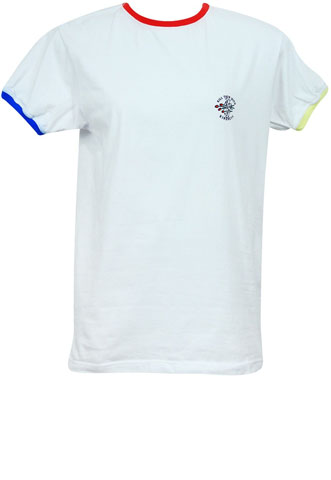 Camiseta BAW Clothing Coração Branca/ Vermelho