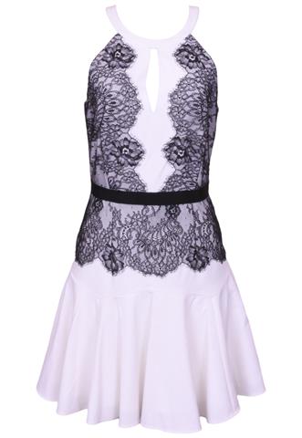Vestido BCBG Maxazria Renda Branco