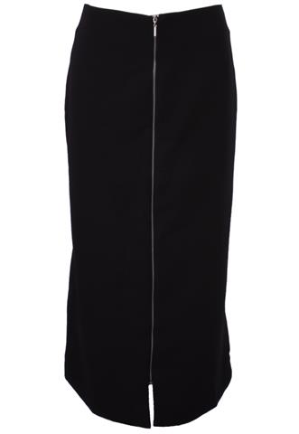 Saia Boneca de Luxo Longa Preta