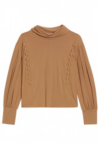 Blusa Blessed Botão Bege