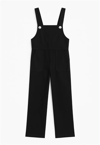 Macacão Blessed Botões Preta