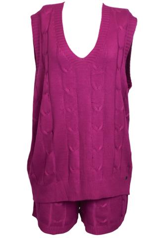 Conjunto Blessed Tricô Roxo