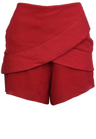 Shorts Bo.Bô Transpassado Vermelho