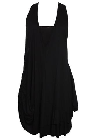 Vestido Bobstore Liso Preto