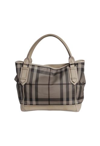 Bolsa Burberry Smoked Check Cinza