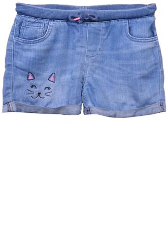Shorts Cat&Jack Gatinho Azul