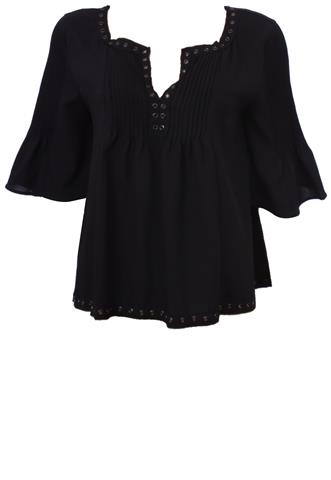 Blusa Canal Bata Preta
