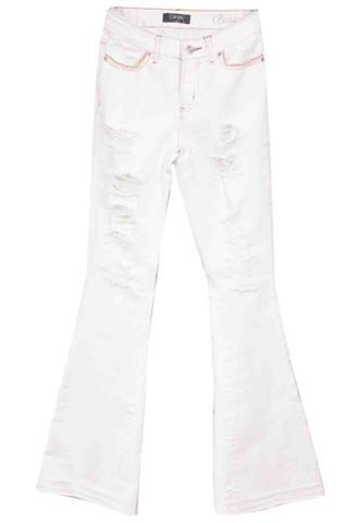 Calça Jeans Canal Flare Off White