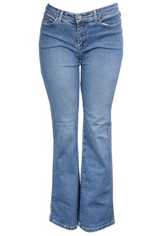 Calça Jeans Canal Pantalona Azul