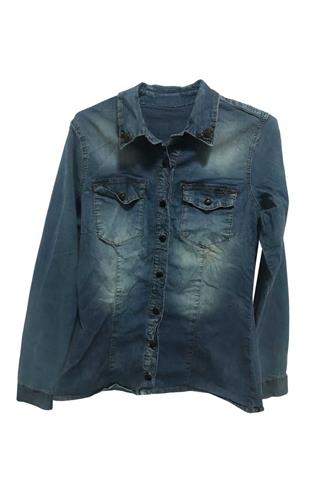 Camisa Caccao Jeans Azul