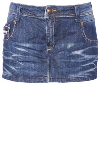 Short Saia Coca-Cola Jeans Azul