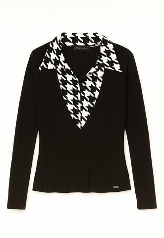 Blusa Cholet Manga Longa Cinza