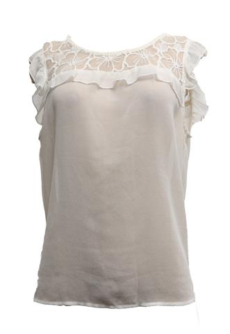 Blusa Clock House Tule Branca