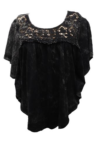 Blusa Clock House Tie Dye Preto