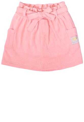 Shorts-Saia Coloritta Veludo Rosa
