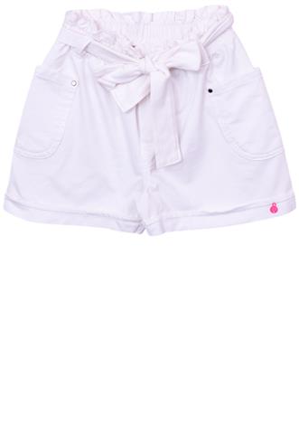 Shorts Colorittá Bolsos Branco