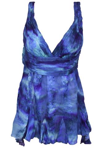 Vestido Carlos Miele Estampado Azul/Verde