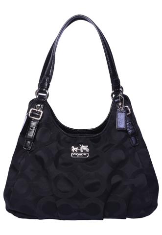 Bolsa Coach Estampada Preta