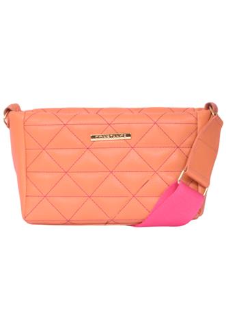 Bolsa Constance Tiracolo Laranja/Rosa